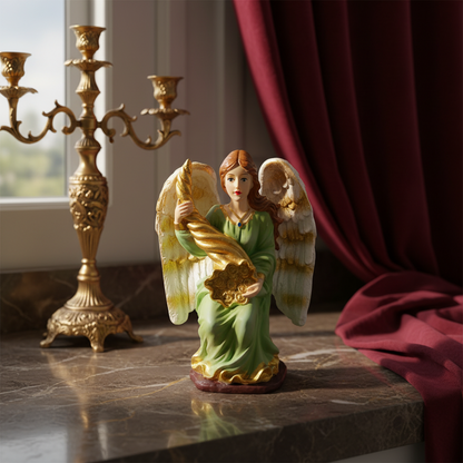 BAKA Angel of Abundance Prosperity Positive Energy Abundia Angel Abundancia Prosperidad Collectible Figurine Home Decor Statue 6.5 Inch