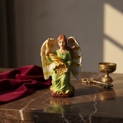 BAKA Angel of Abundance Prosperity Positive Energy Abundia Angel Abundancia Prosperidad Collectible Figurine Home Decor Statue 6.5 Inch