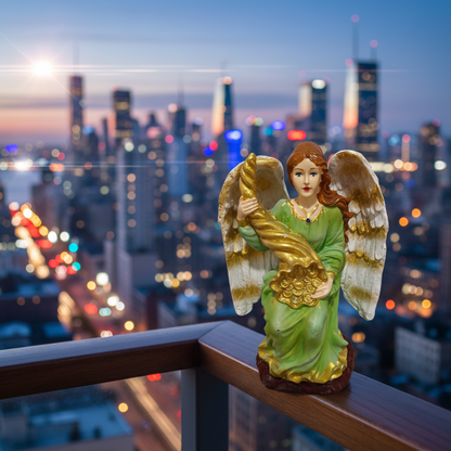 BAKA Angel of Abundance Prosperity Positive Energy Abundia Angel Abundancia Prosperidad Collectible Figurine Home Decor Statue 6.5 Inch